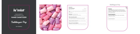 Bubblegum Pop Hand Sanitizer packaging