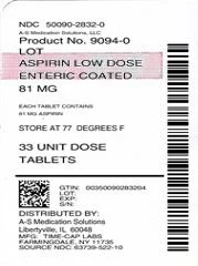 aspirinlow dose enteric coated packaging