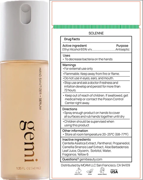Principal Display Panel - 40 mL Bottle Label - SOLENNE