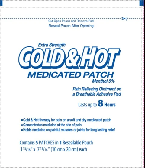 Cold and Hot Medicated 포장