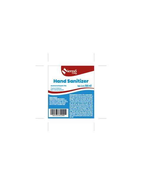 Hand Sanitizer packaging