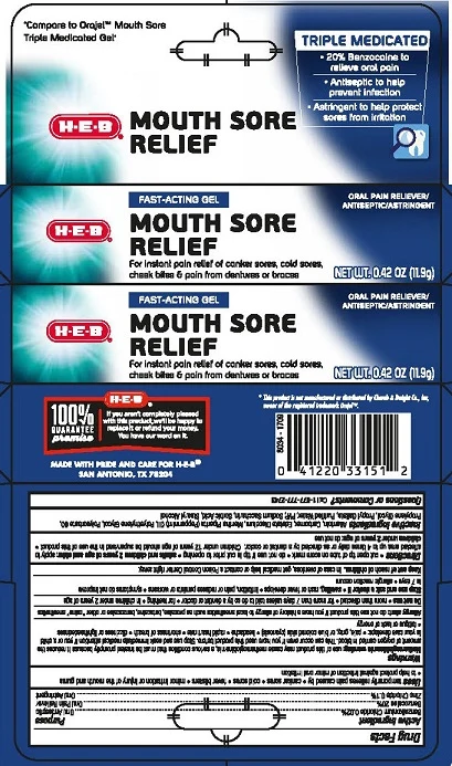 HEB Mouth Sore Relief 포장