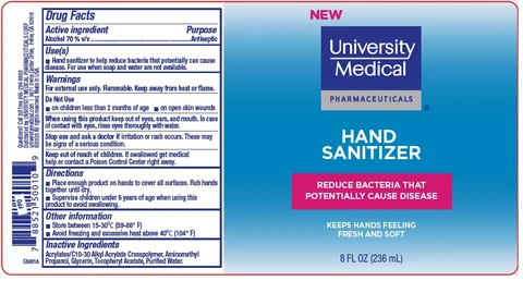 University Medical PHARMACEUTICALS HAND SANITIZER 포장