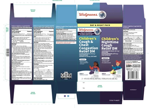 Walgreens DAY and NIGHT PACK packaging