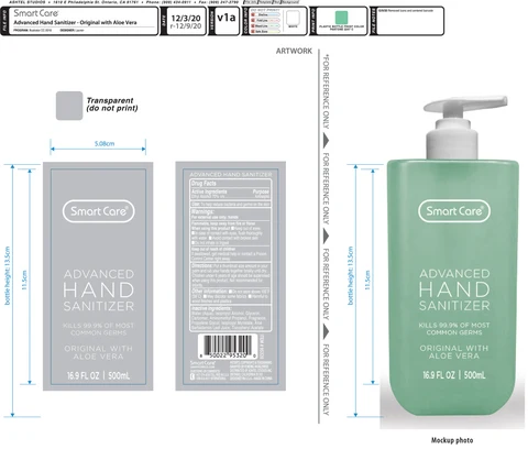 Smart care original hand sanitizer 500ml01 포장