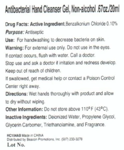 Antibacterial Hand Cleanser, Non-Alcohol 포장
