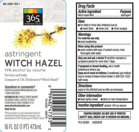 Witch Hazel packaging