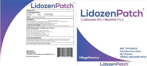Lidozen packaging