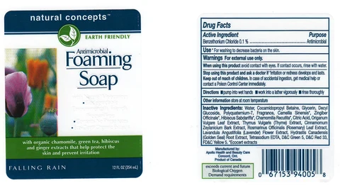 ANTIMICROBIAL FOAMING FALLING RAIN 포장