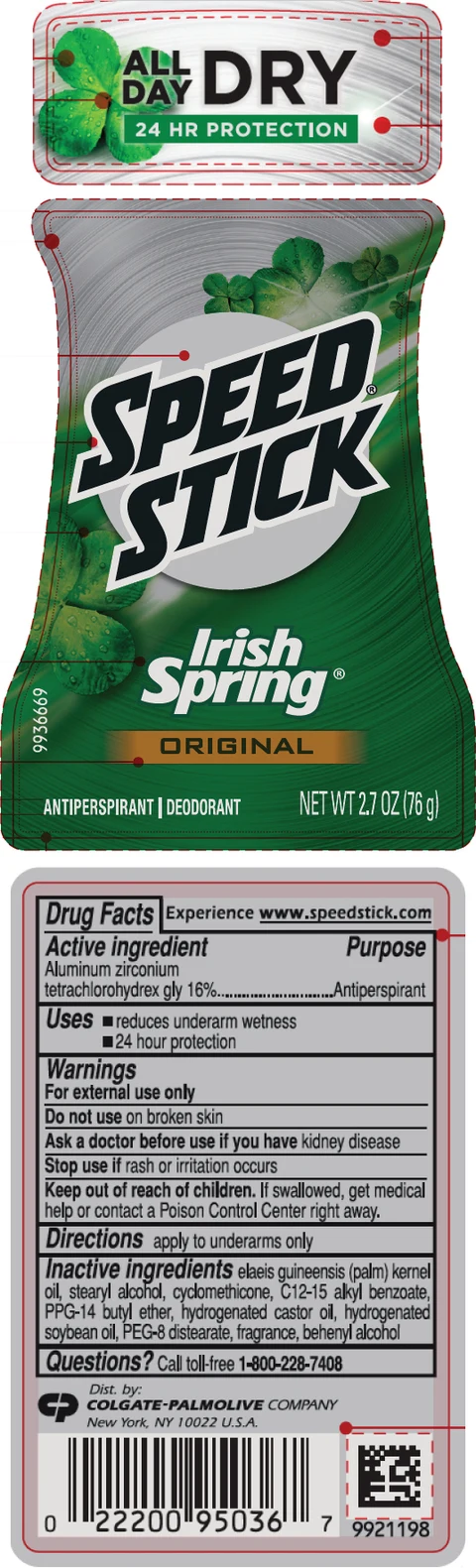 Speed StickIrish Spring Original packaging