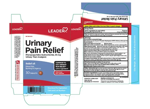 Leader Urinary Pain Relief packaging
