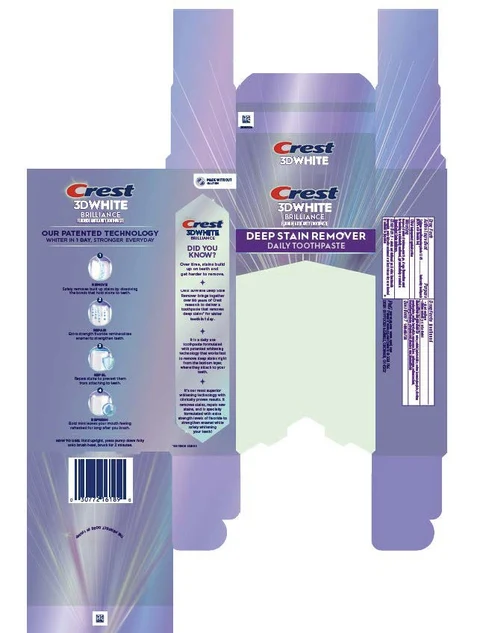 Crest 3D WhiteDeep Stain Remover Dazzling Mint 포장