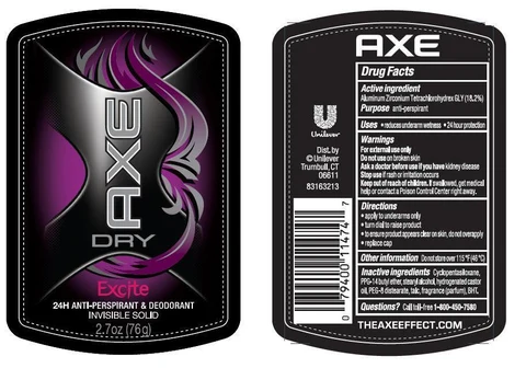 Axe Dry Excite 포장