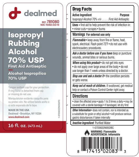 Isopropyl Rubbing Alcohol 포장