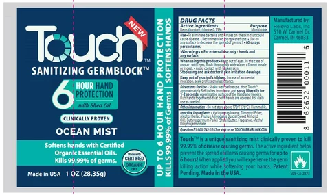 Touch Ocean Mist Label
