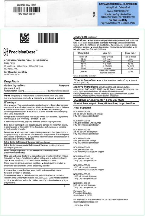 Acetaminophen 포장