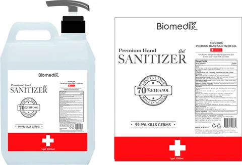BIOMEDIK Premium HAND SANITIZER Gel 포장