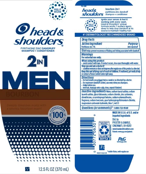 Head and Shoulders MEN Advanced Series Bourbon 2in1 packaging
