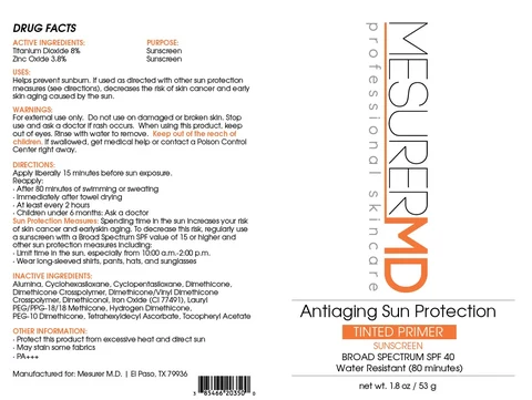 Tinted Primer Anti-Aging packaging