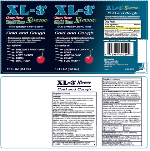 XL-3 Night Time packaging