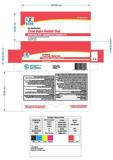 Quality Choice Oral Pain Relief 포장