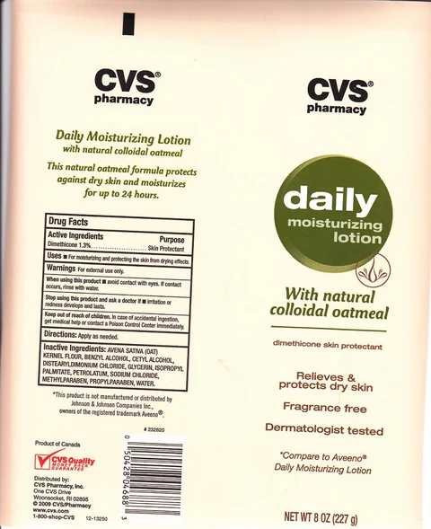 CVS daily moisturizing with natural colloidal oatmeal 포장
