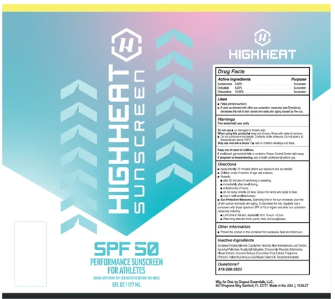 HIGHHEAT Sunscreen SPF 50 Performance For Athletes 포장