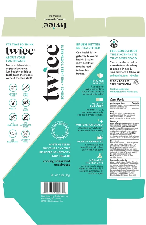 Twice Science Wellness Cooling Spearmint Eucalyptus 포장