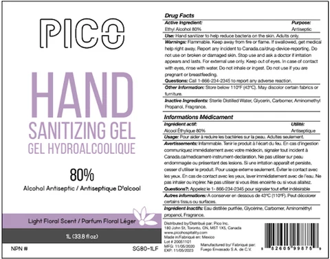 Hand Sanitizer packaging