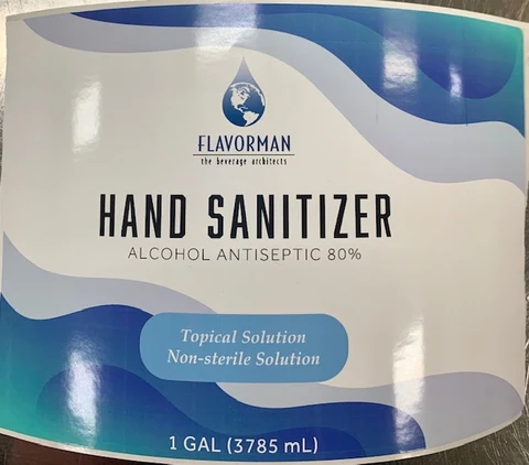 Hand Sanitizer packaging