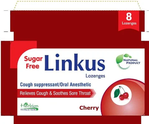 Linkus LozengesCough Suppressant/Oral Anesthetic packaging