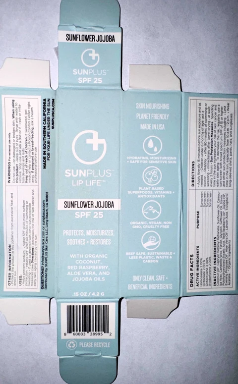 SUNPLUS LIP LIFE 포장