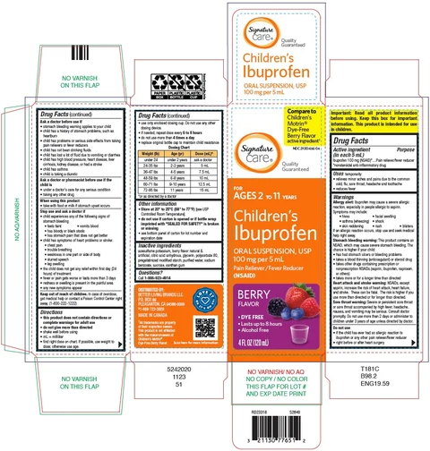 Childrens Ibuprofen packaging
