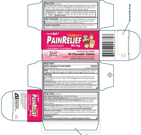 Childrens Pain Relief packaging