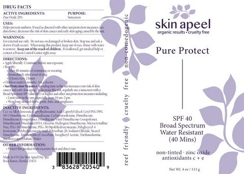 Skin Apeel Pure Protect SPF 40 Broad Spectrum 포장
