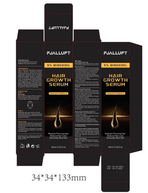 Hair Growth Serum packaging