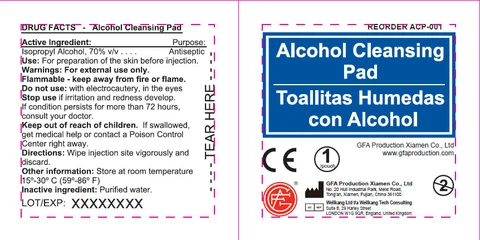 Alcohol Cleansing Pad packaging