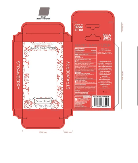 Smart Care Strawberry Hand Sanitizer strawberry01 포장