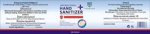 Antibacterial Instant Hand Sanitizer 포장