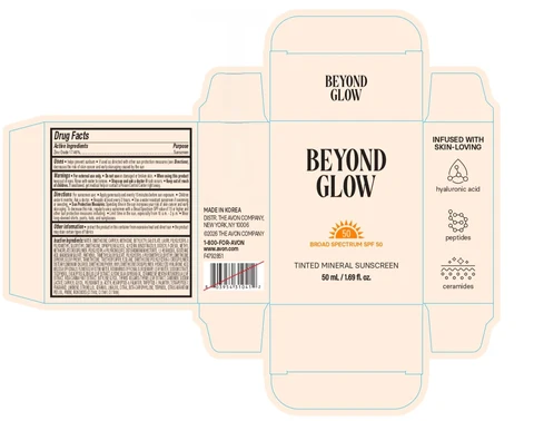 Beyond Glow Tinted Mineral Sunscreen Broad Spectrum SPF 50 포장