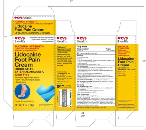CVS Foot Pain packaging
