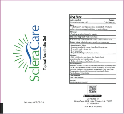 SCLERA CARE Topical Anesthetic Gel 포장