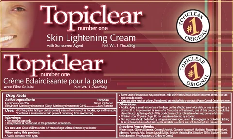 Topiclear Skin Lightening 포장