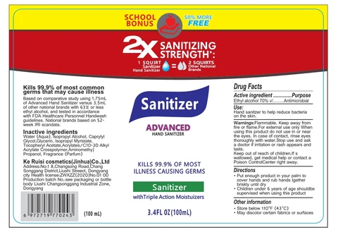 Hand Sanitizer packaging
