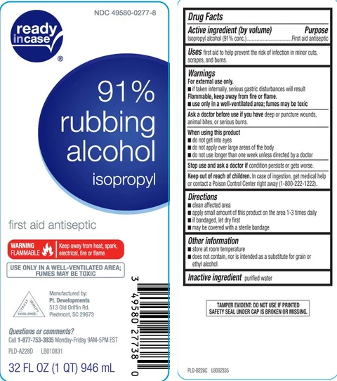 Isopropyl alcohol91 percent ReadyInCase 포장