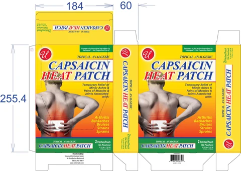 CAPSAICIN HEAT Patch packaging