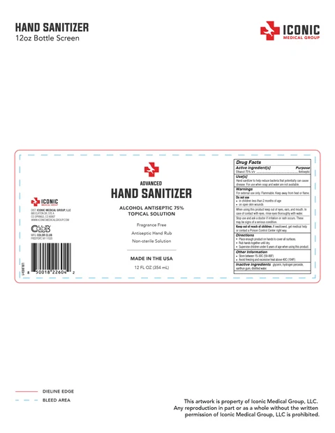 Iconic Medical Group Hand Sanitizer - 12oz12oz 포장
