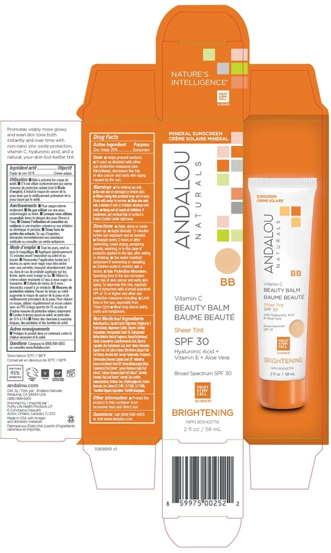 Vitamin C BB Beauty Balm Sheer Tint SFP 30 포장