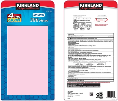 kirkland signature quit 4 포장
