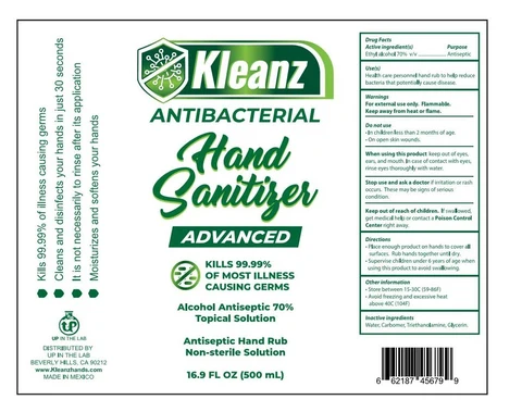 Hand Sanitizer packaging